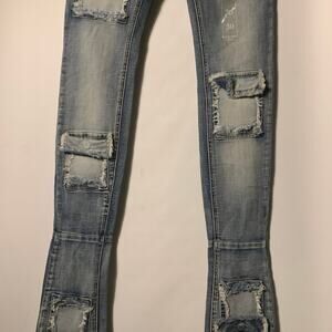 Si Tu Veux Superstack Indigo Wash Mens Jeans Size 32